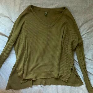 Olive Wild Fable flowy top